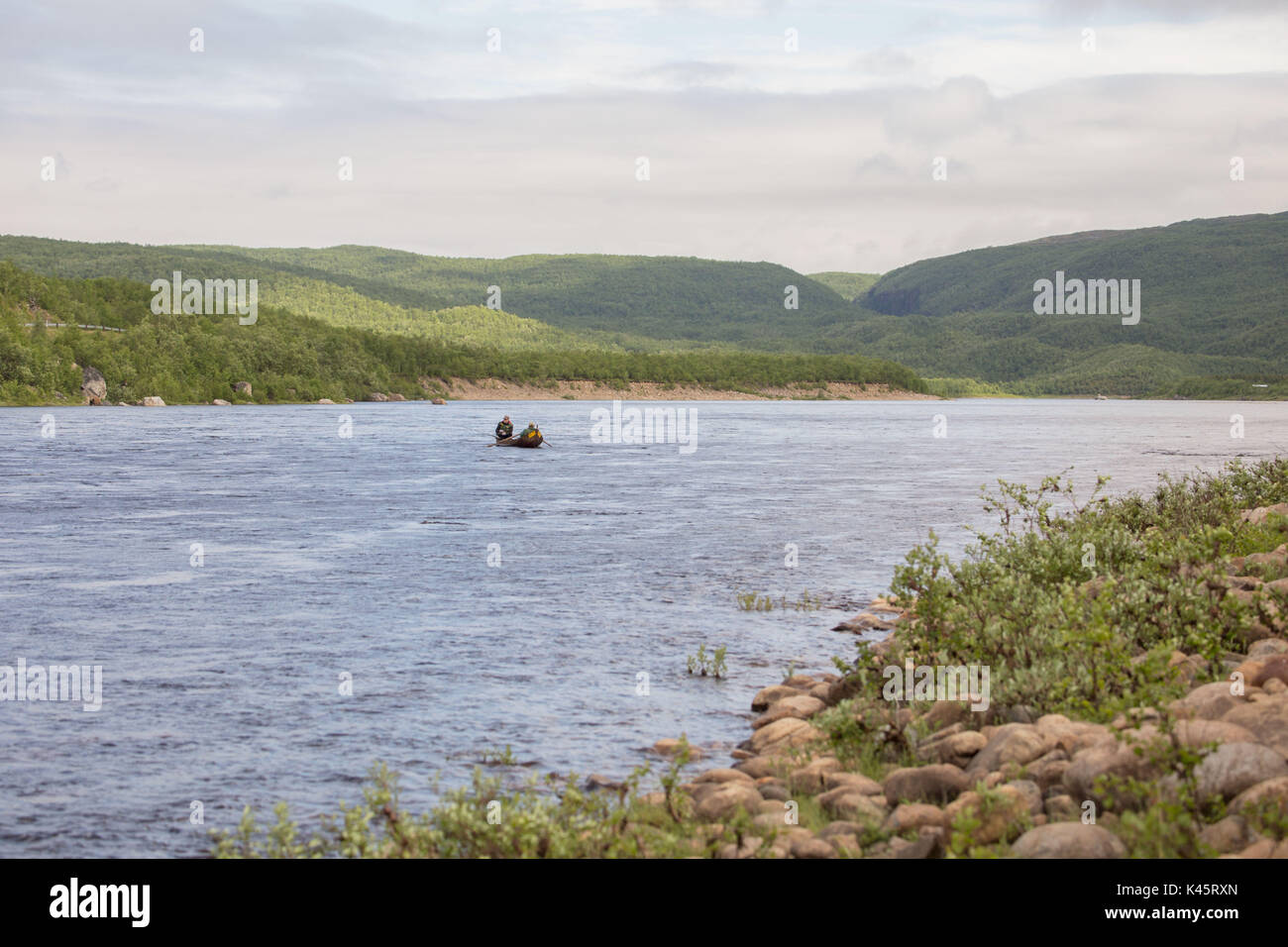 Salmon fishing at the tana river hi-res stock photography and images - Alamy