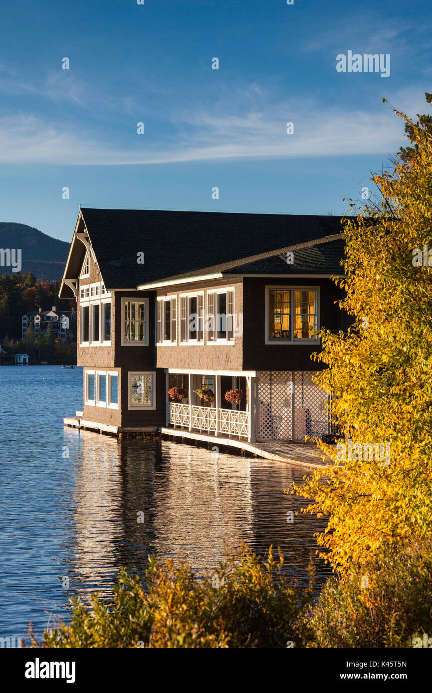 USA, New York, Adirondack Mountains, Lake Placid, Lake Placid Club ...