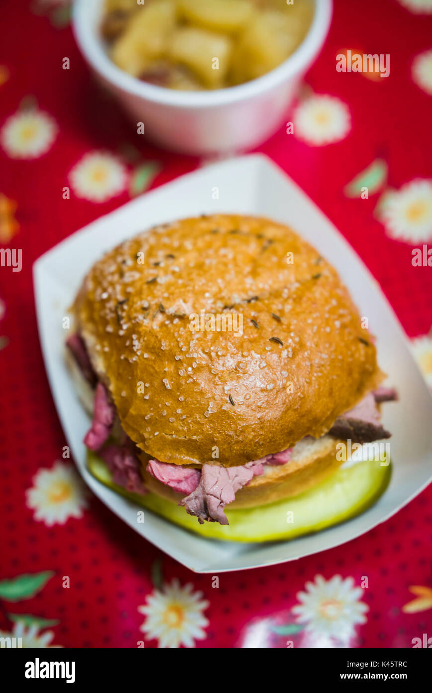 Beef on weck sandwich hires stock photography and images Alamy