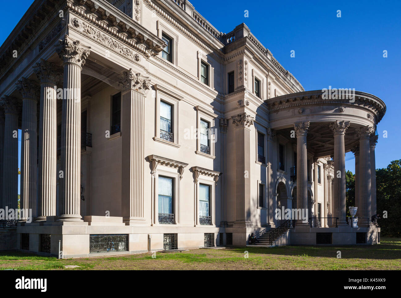 USA, New York, Hudson Valley, Hyde Park, Vanderbilt Mansion National Historic Site Stock Photo
