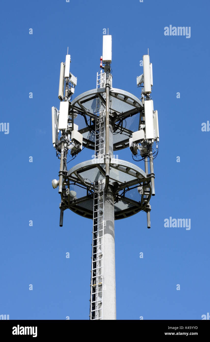 Mobile Phone Mast Stock Photo