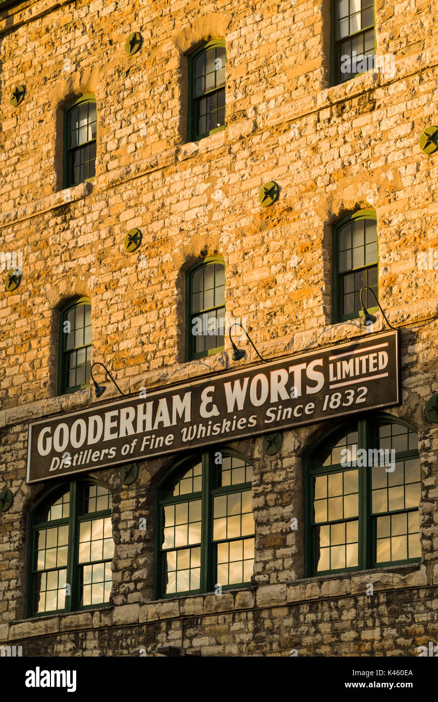 Gooderham and worts distillery sign hires stock photography and images