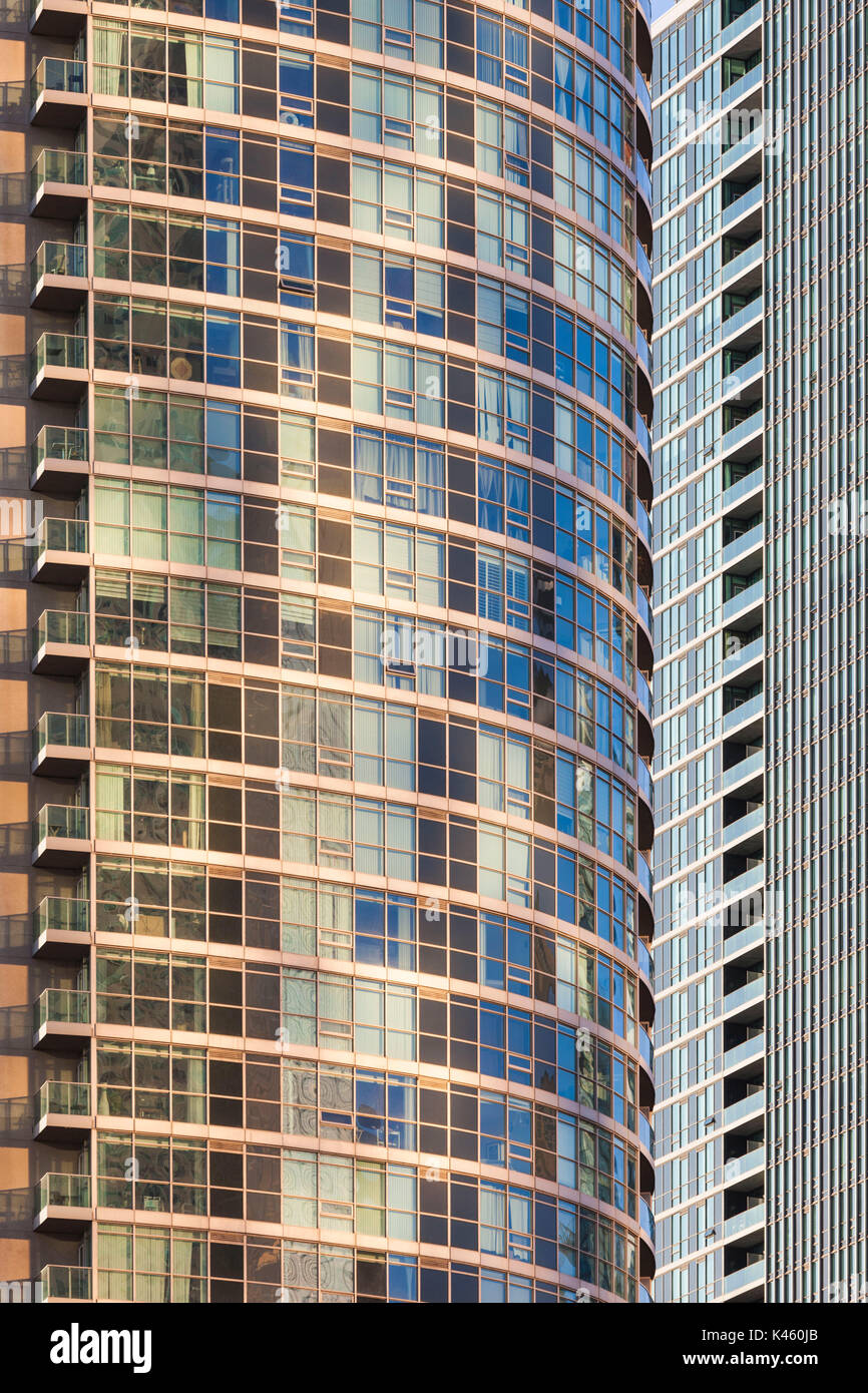 Canada, Ontario, Toronto, Harbourfront, highrise building detail Stock Photo