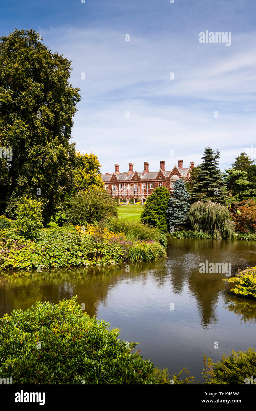 Sandringham House at Sandringham Estate in Norfolk , England , Britain , Uk Stock Photo
