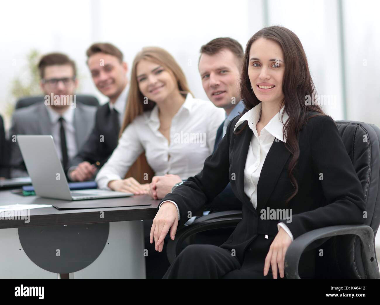 business woman and business team Stock Photo - Alamy