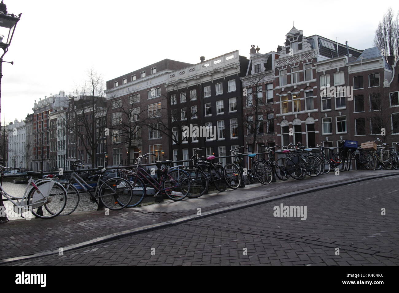 amsterdam in winter Stock Photo