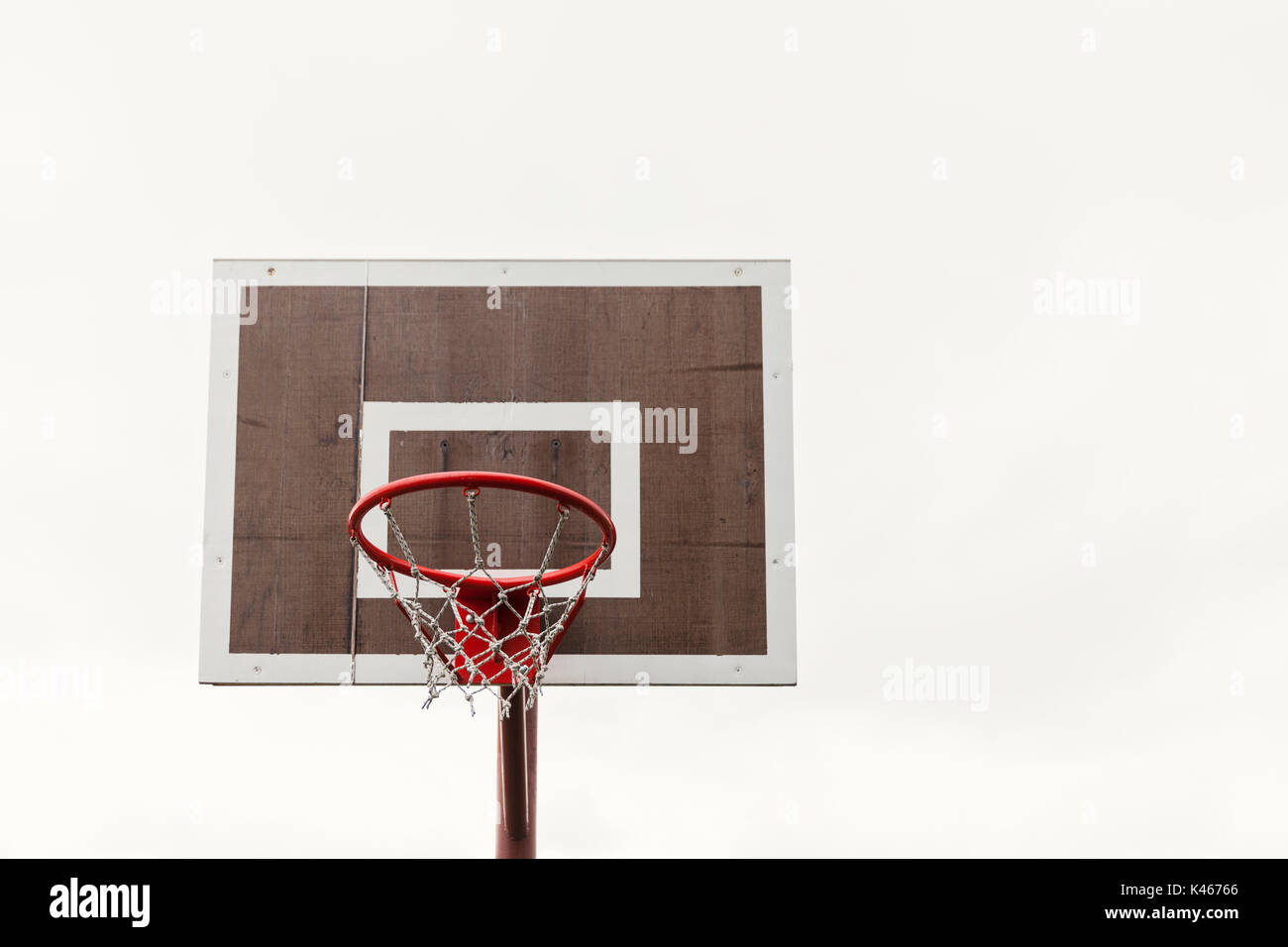 basketball board and hoop homemade, isolated on white Stock Photo Alamy