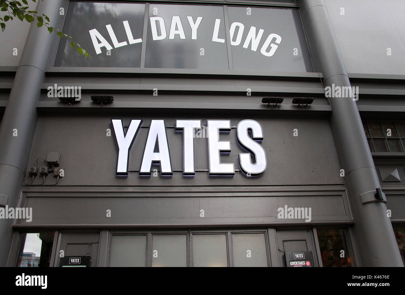 Yates bar in Manchester city centre Stock Photo