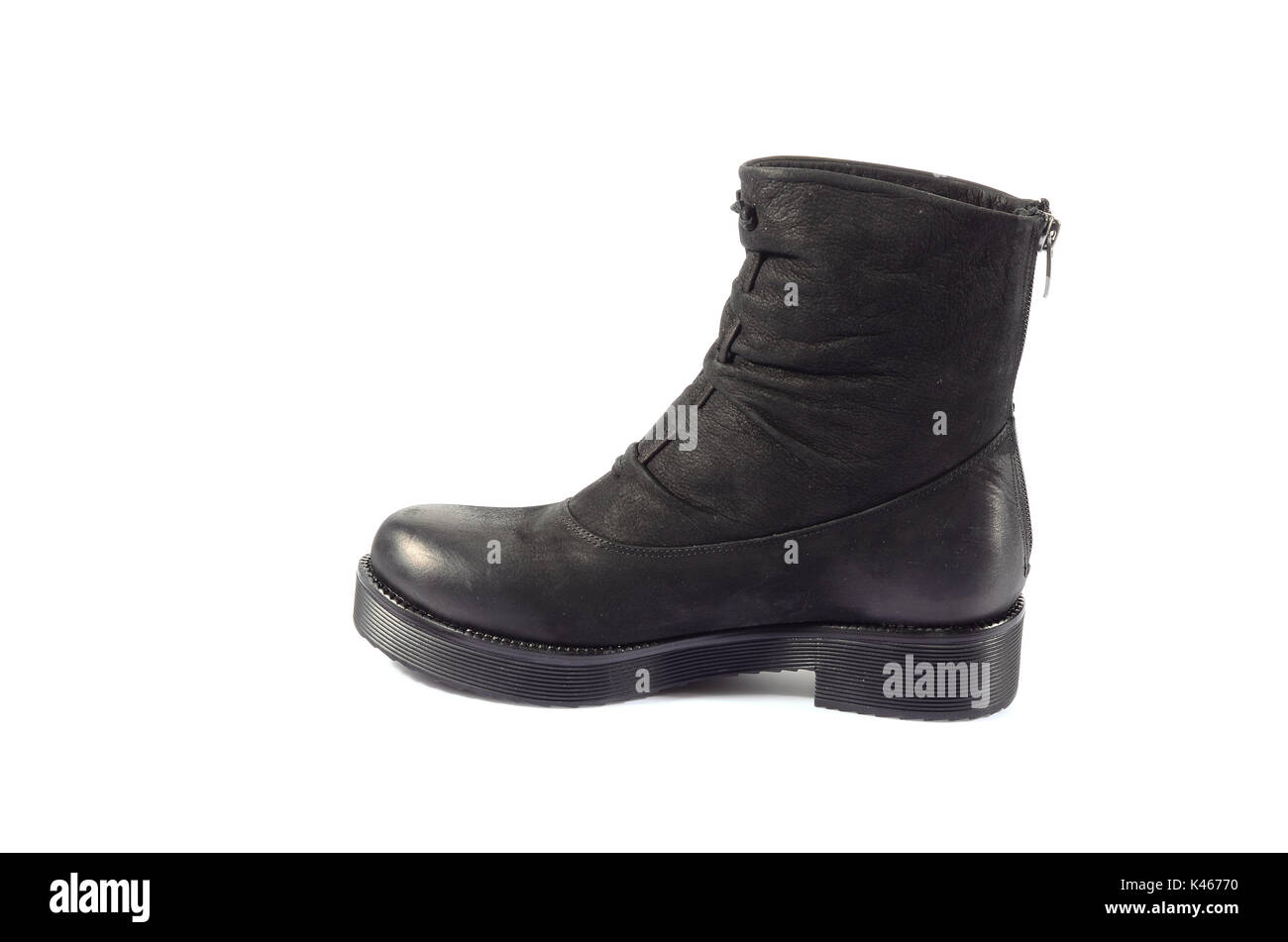 Pair of new hiking boots isolated on white background Stock Photo - Alamy
