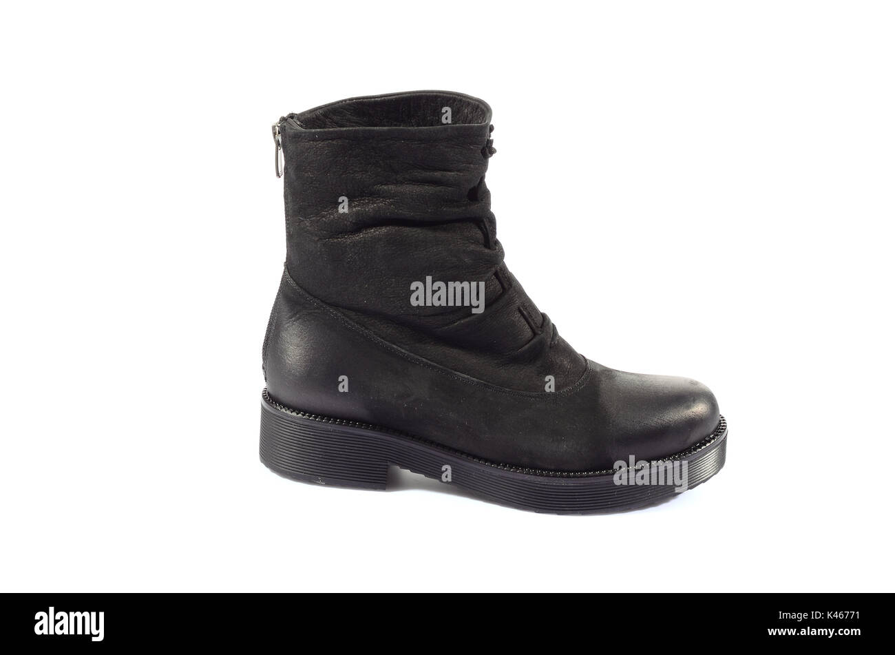 Pair of new hiking boots isolated on white background Stock Photo - Alamy