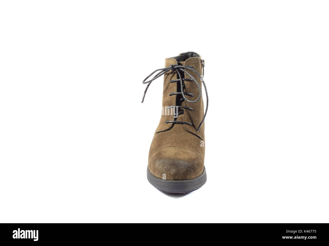 Pair of new hiking boots isolated on white background Stock Photo - Alamy