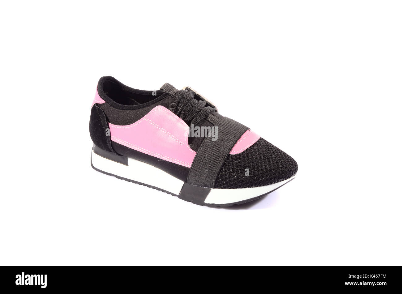 Women's athletic shoes isolated on white background Stock Photo - Alamy