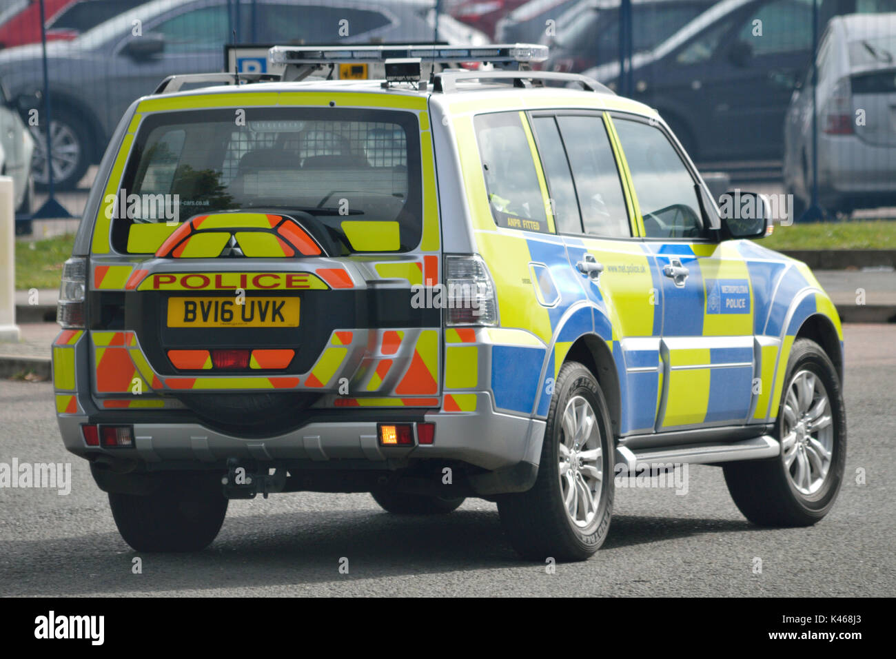 Metropolitan Police on duty in London Stock Photo