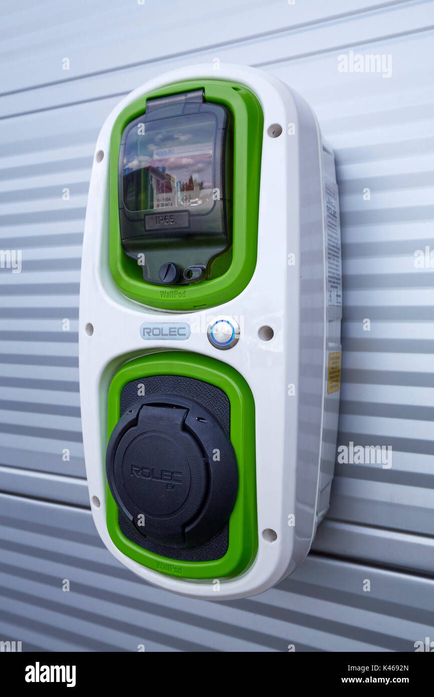 Electric Car Charging Point UK Stock Photo Alamy