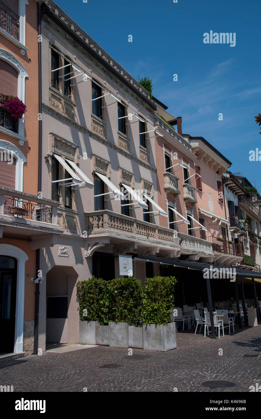 Salo, a town on the shore of Lake Garda, Italy Stock Photo