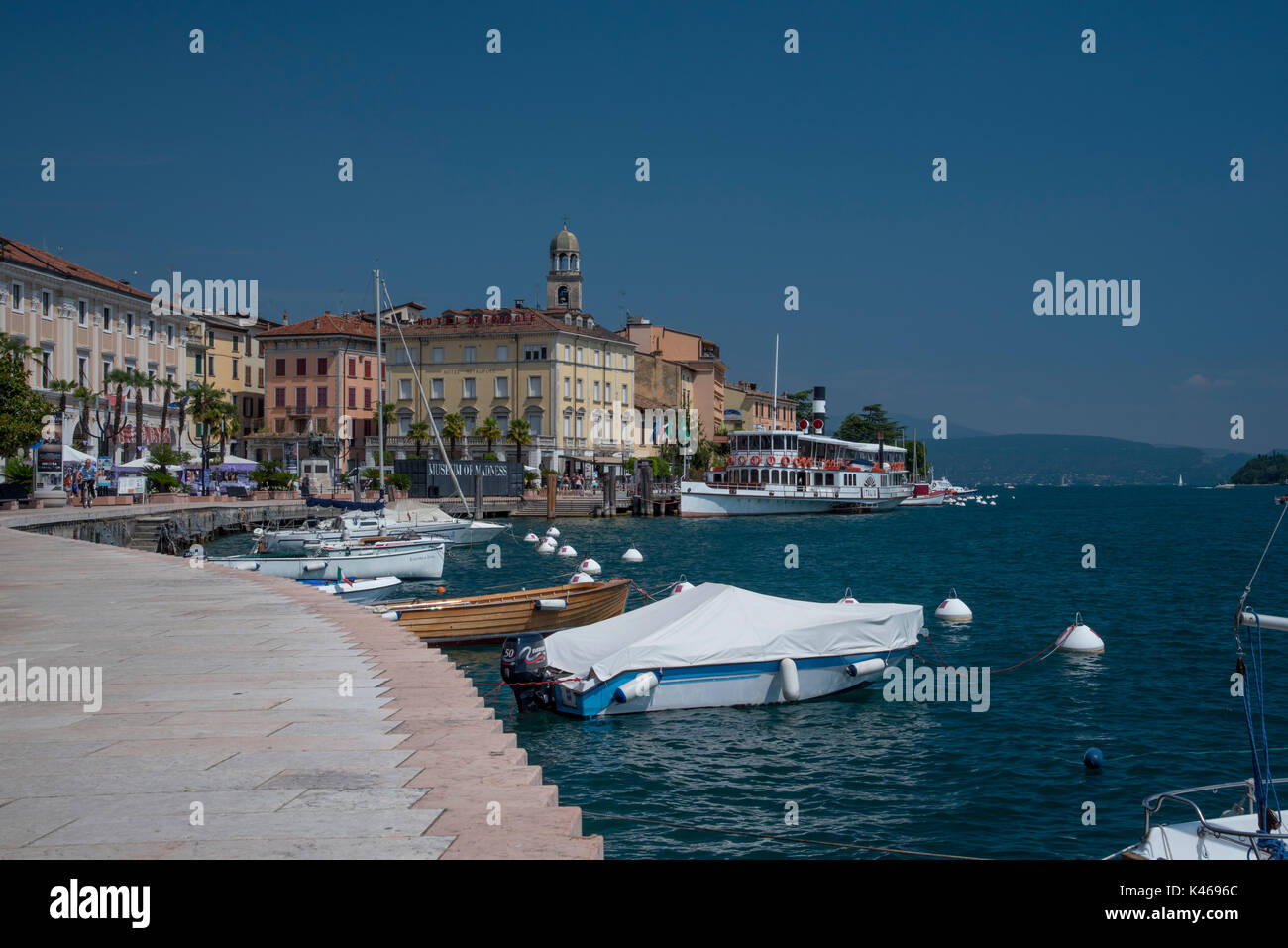 Salo, a town on the shore of Lake Garda, Italy Stock Photo