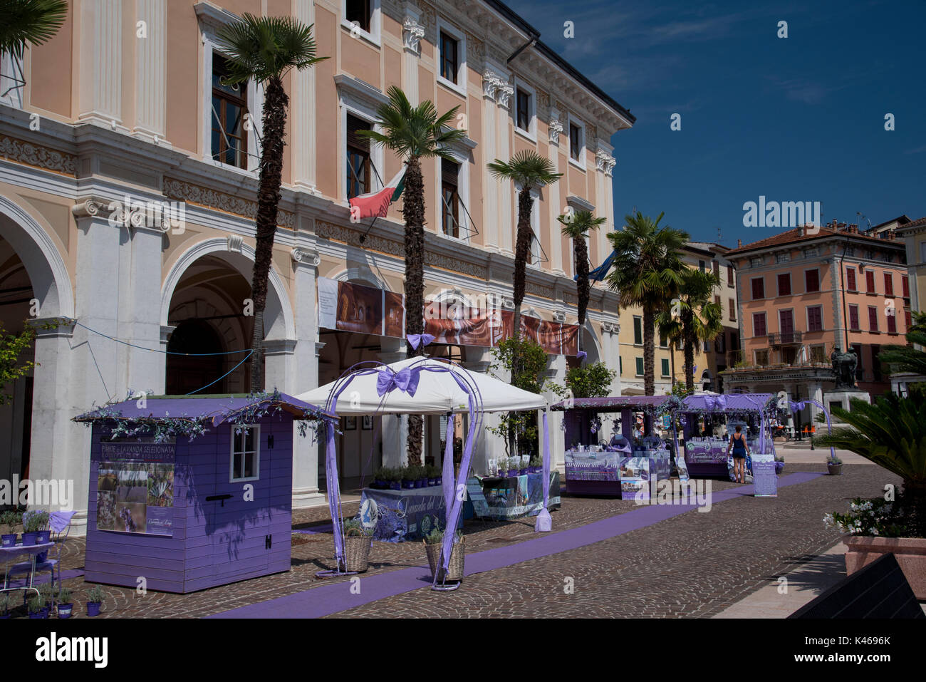 Salo, a town on the shore of Lake Garda, Italy Stock Photo