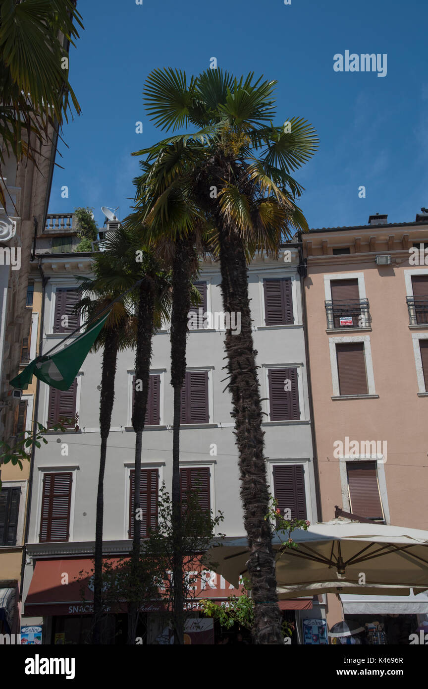 Salo, a town on the shore of Lake Garda, Italy Stock Photo