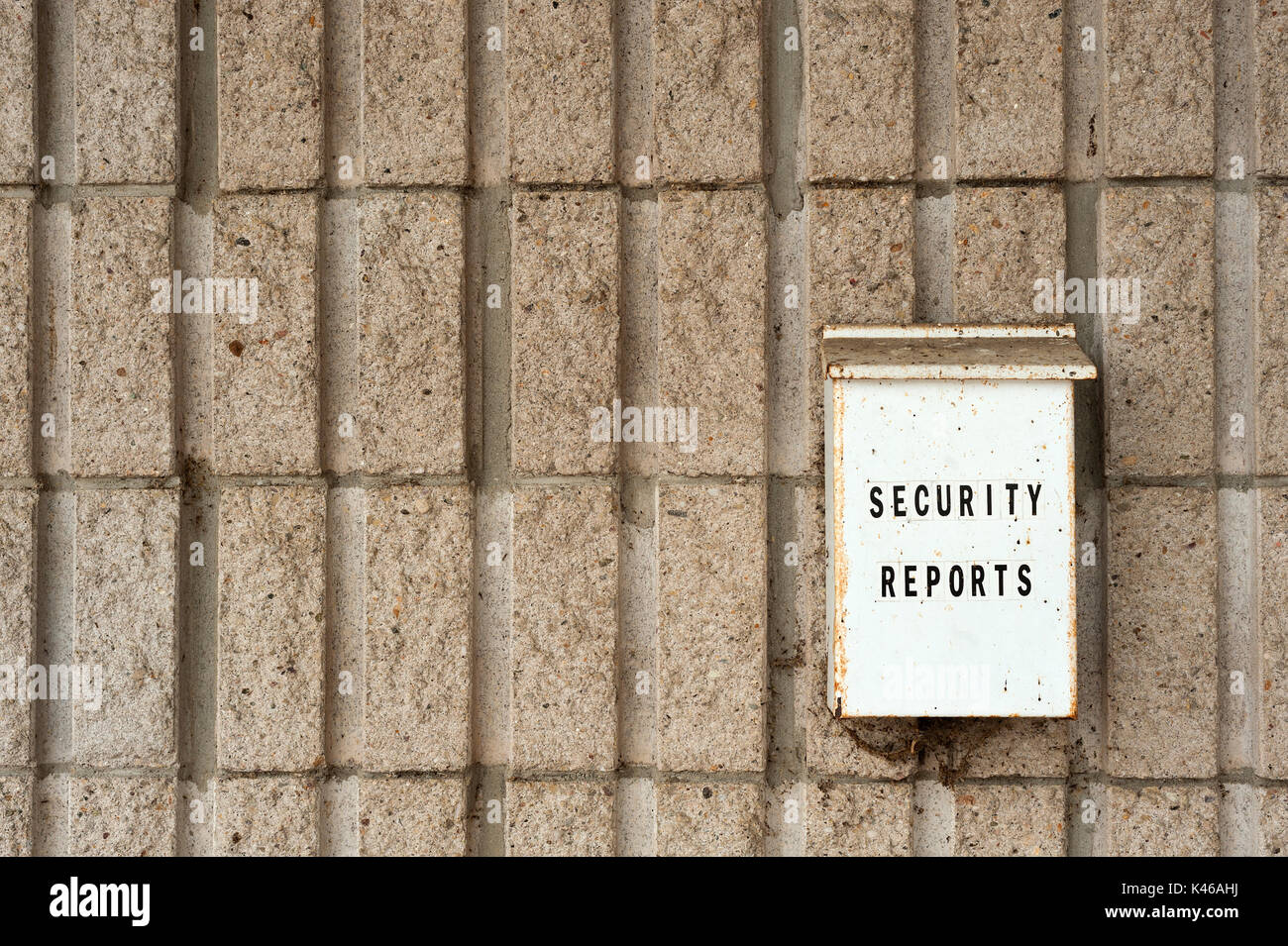 Drop box for security reports Stock Photo