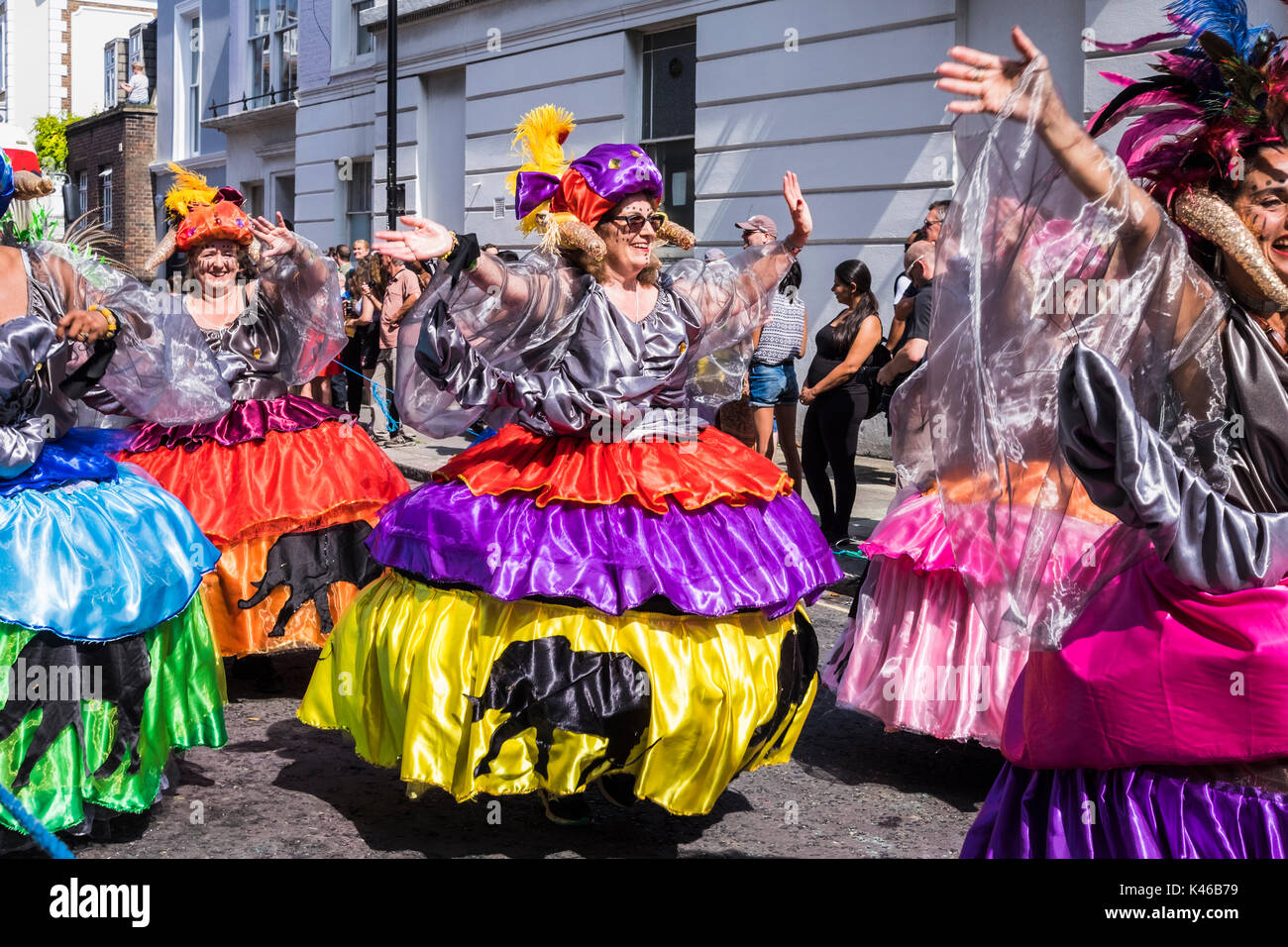 Notting Hill Carnival is an annual event that has taken place in London since 1966 on the streets of Notting Hill, London, England, U.K. Stock Photo