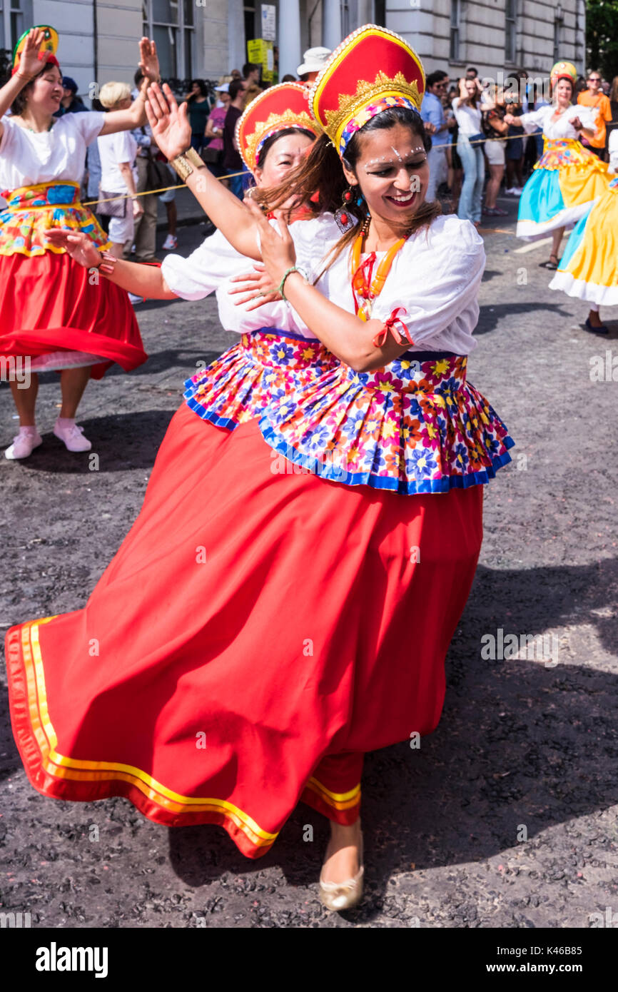 Notting Hill Carnival is an annual event that has taken place in London since 1966 on the streets of Notting Hill, London, England, U.K. Stock Photo