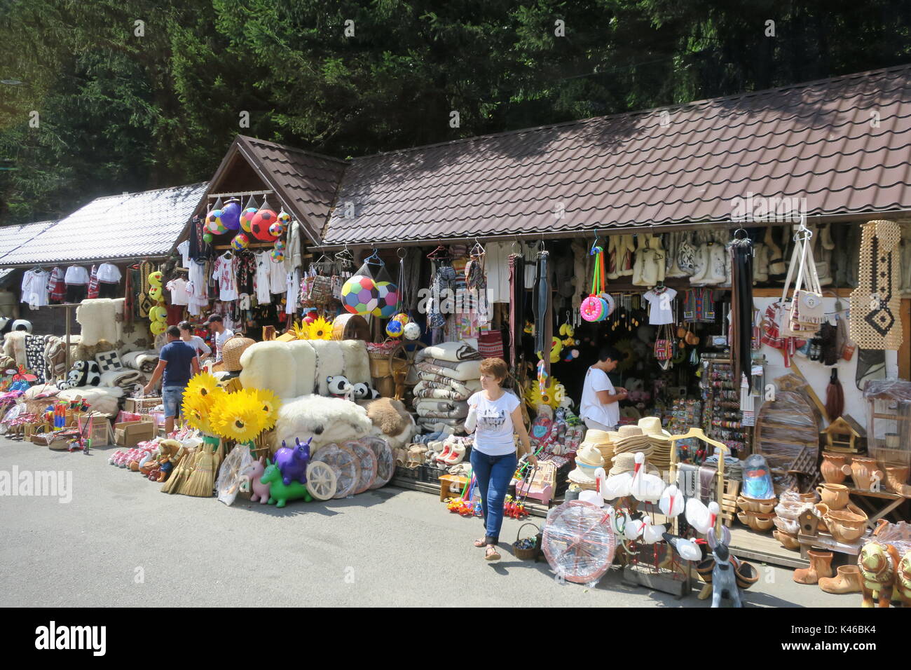 Bran, Romania (Outdoor Market Stock Photo - Alamy
