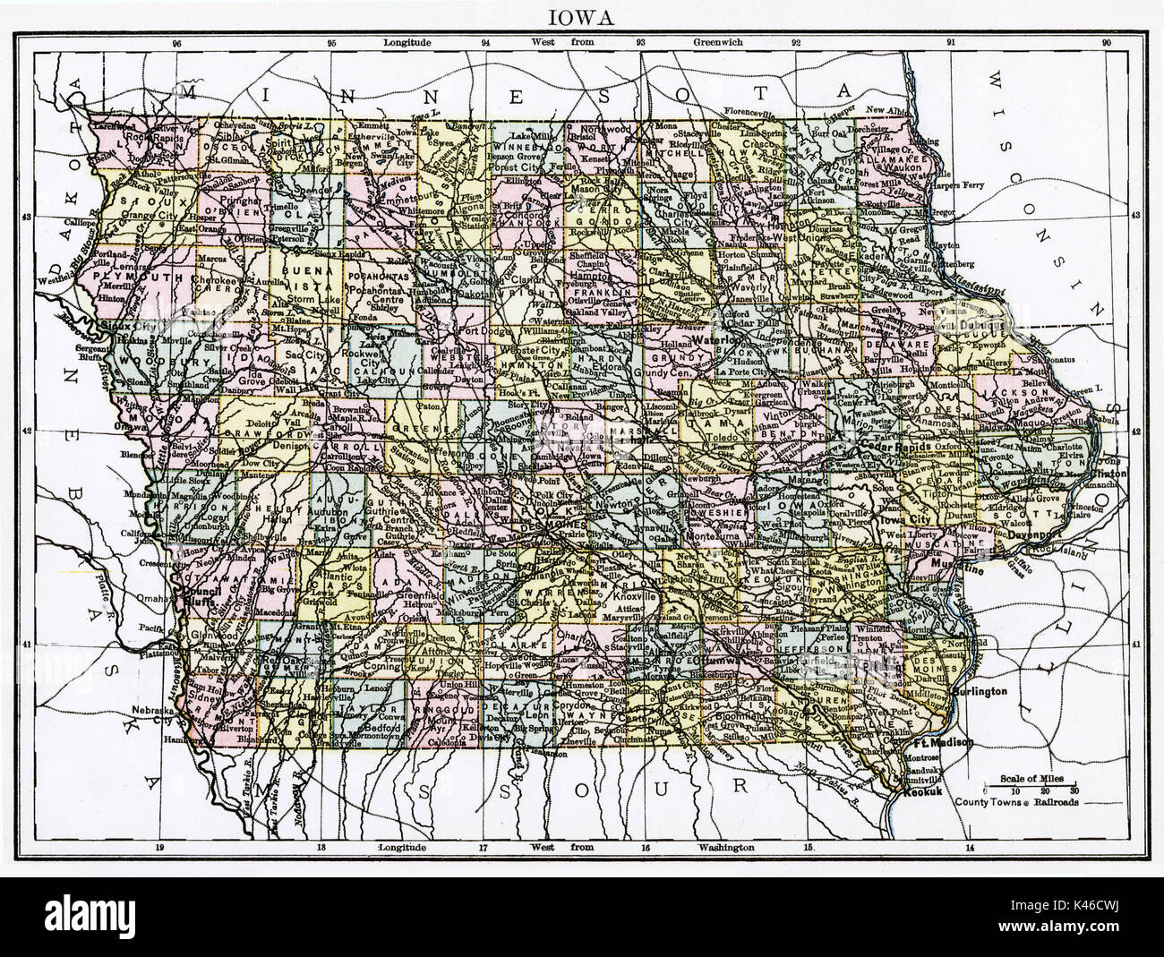 Map of bettendorf iowa hires stock photography and images Alamy