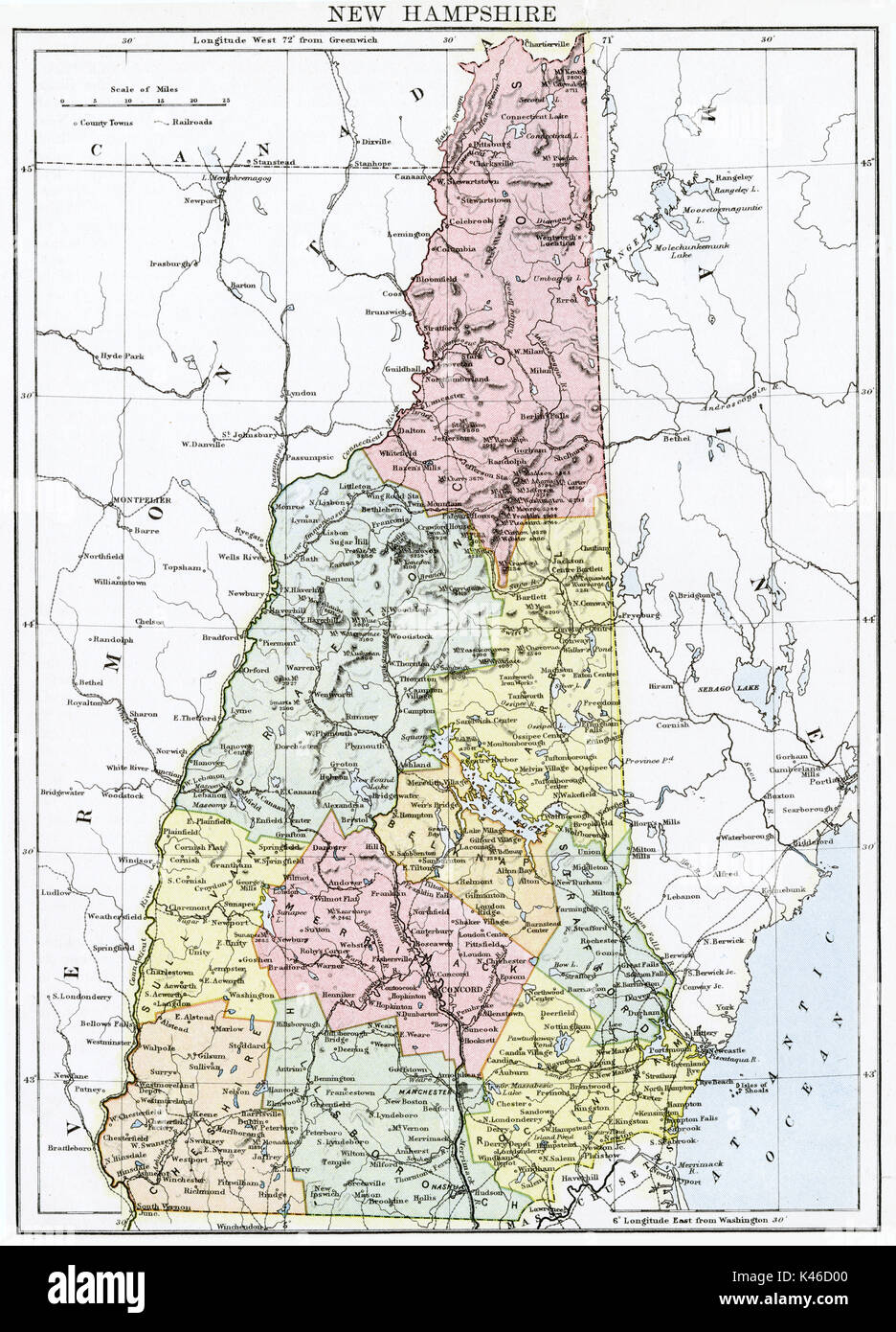 Map of lebanon new hampshire hires stock photography and images Alamy