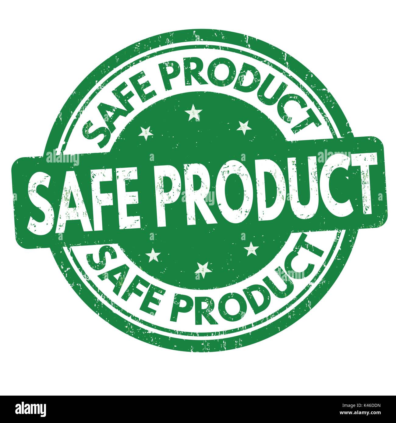 Safe product grunge rubber stamp on white background, vector