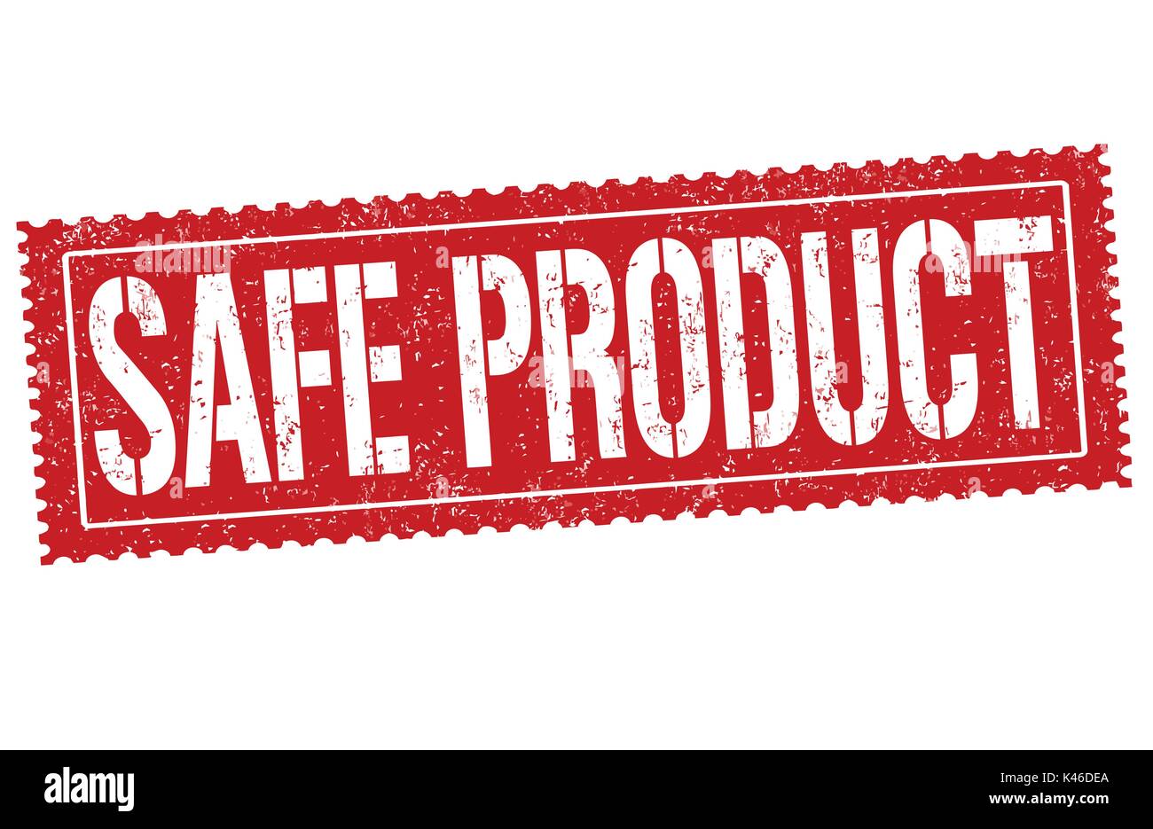 Safe product grunge rubber stamp on white background, vector