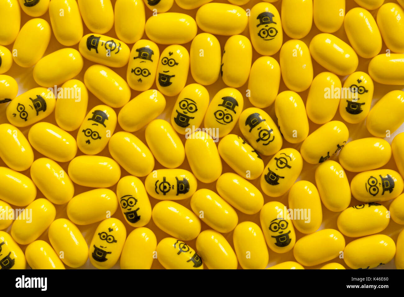 minions banana tic tac special edition - spread out Stock Photo