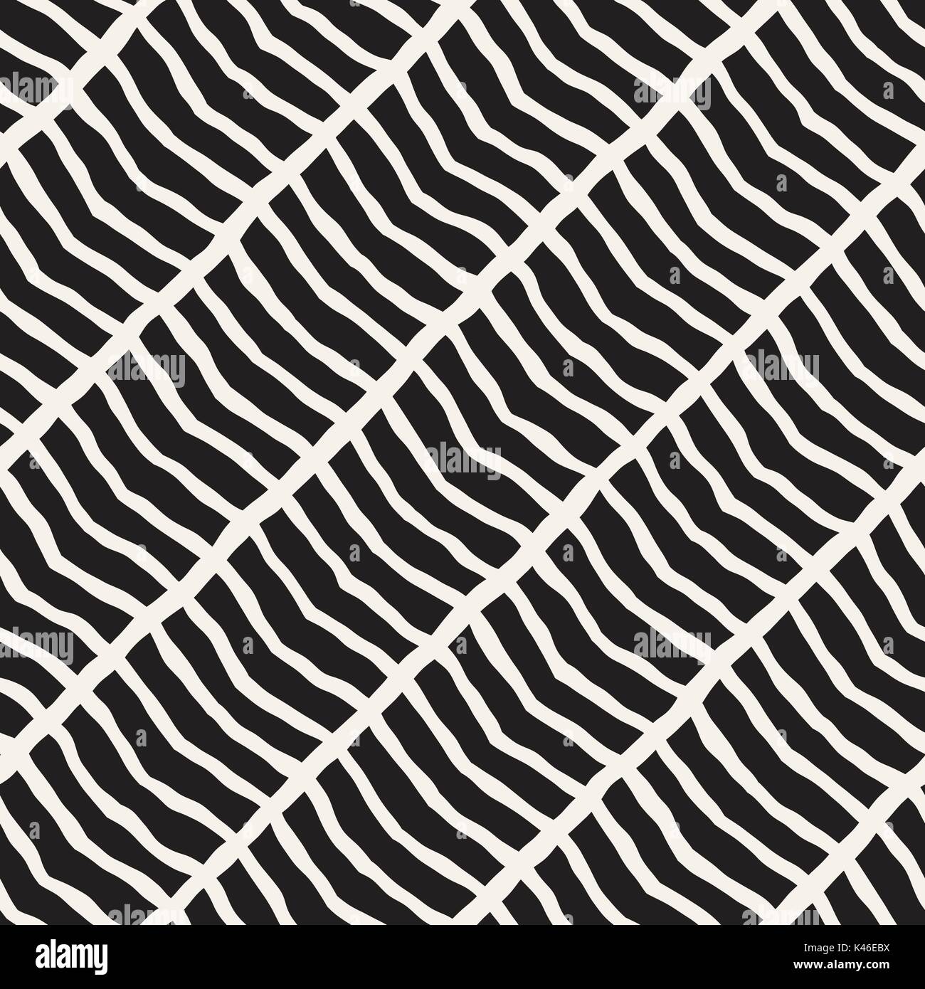 Hand drawn style seamless pattern. Abstract geometric tiling background ...