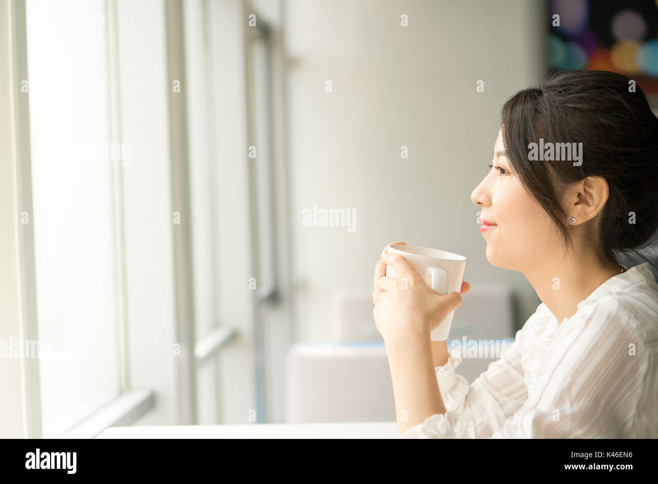 Portrait japanese office lady hi-res stock photography and images - Alamy