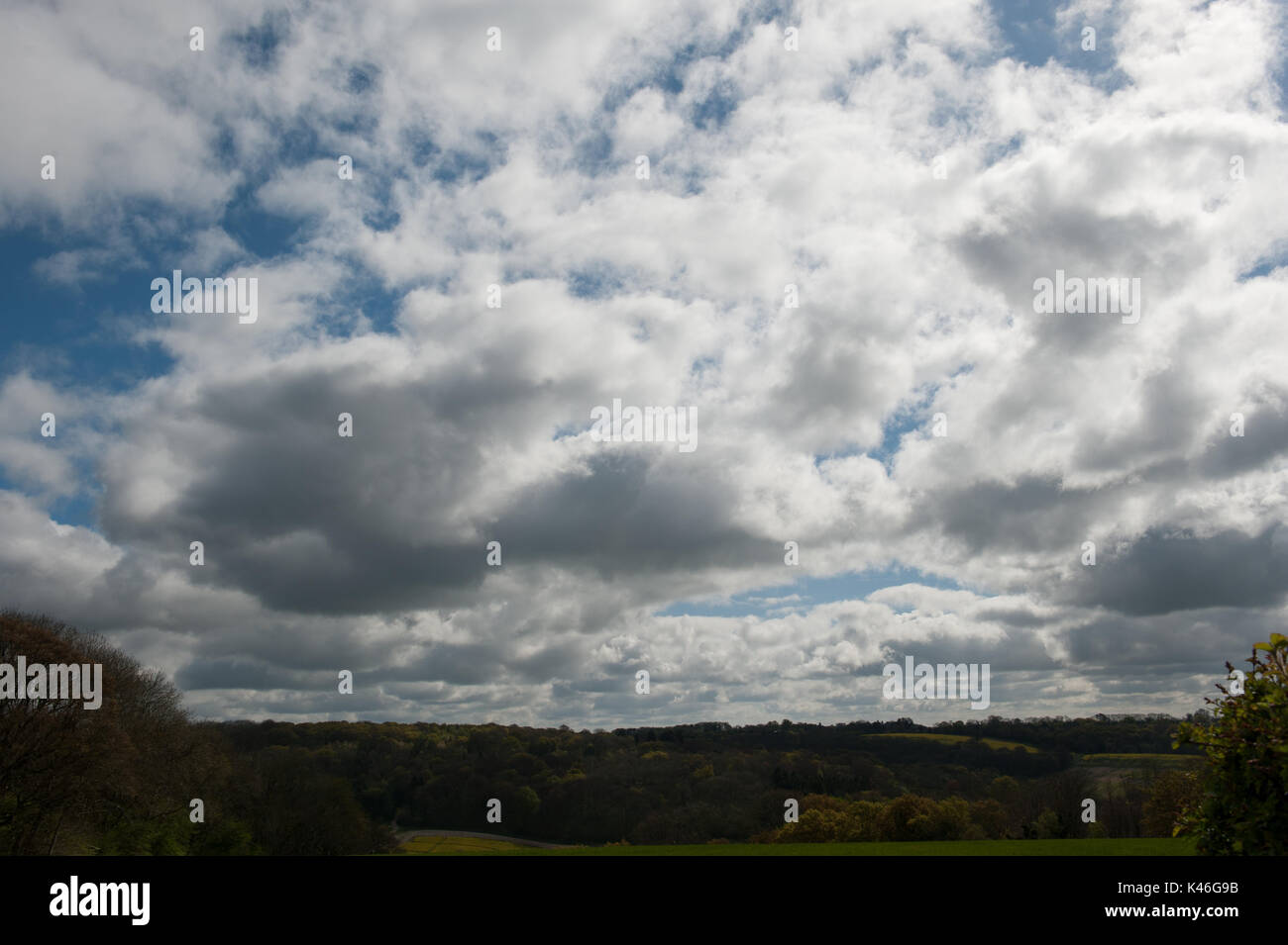 clouds and bue sky sunny day Stock Photo