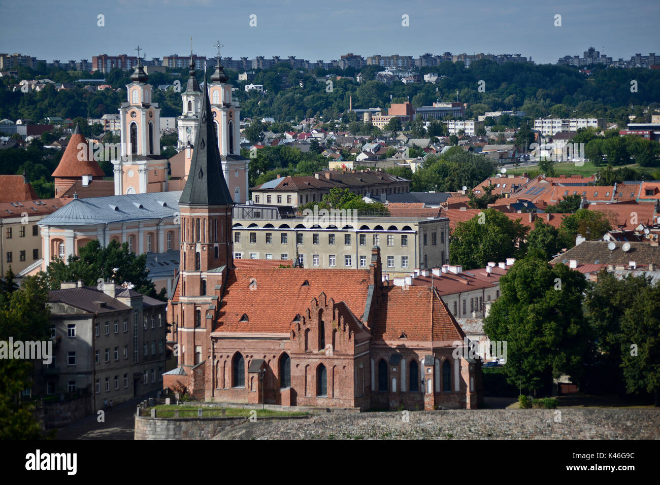 Vytautas the Great Church (also named Church of the Assumption of the Blessed Virgin Mary), Kaunas, Lithuania Stock Photo