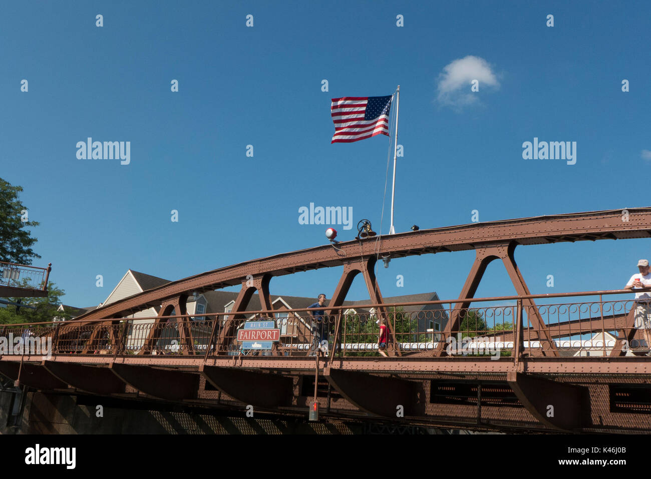 Erie Canal, Fairport NY USA Stock Photo Alamy