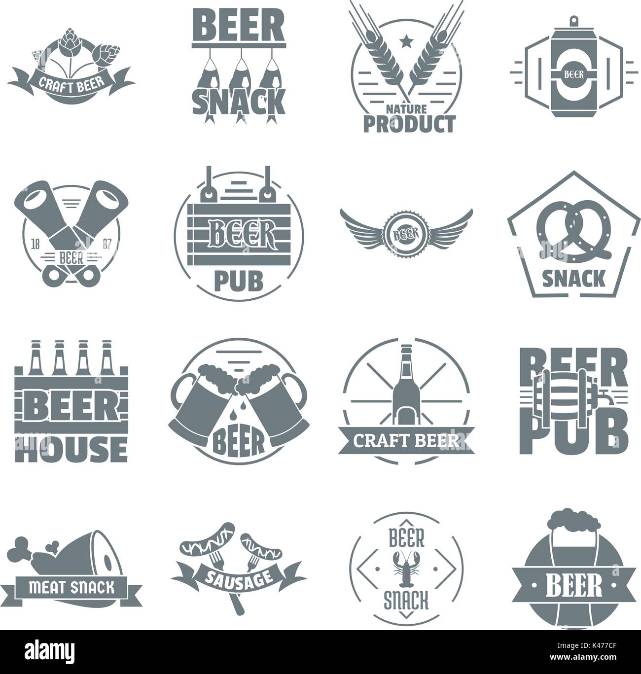 Alcohol logo hi-res stock photography and images - Alamy