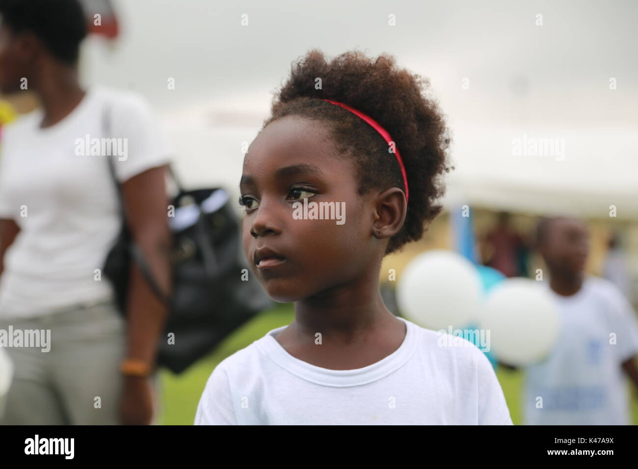 Ivory-coast refugees celebration day Stock Photo