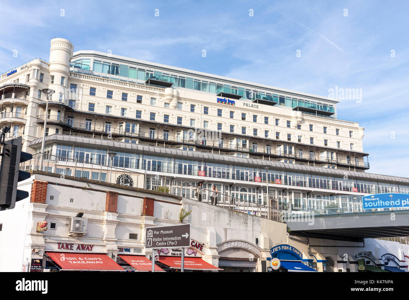 Exterior view of the Park Inn Palace hotel at Southend-on-Sea, Essex, UK Stock Photo