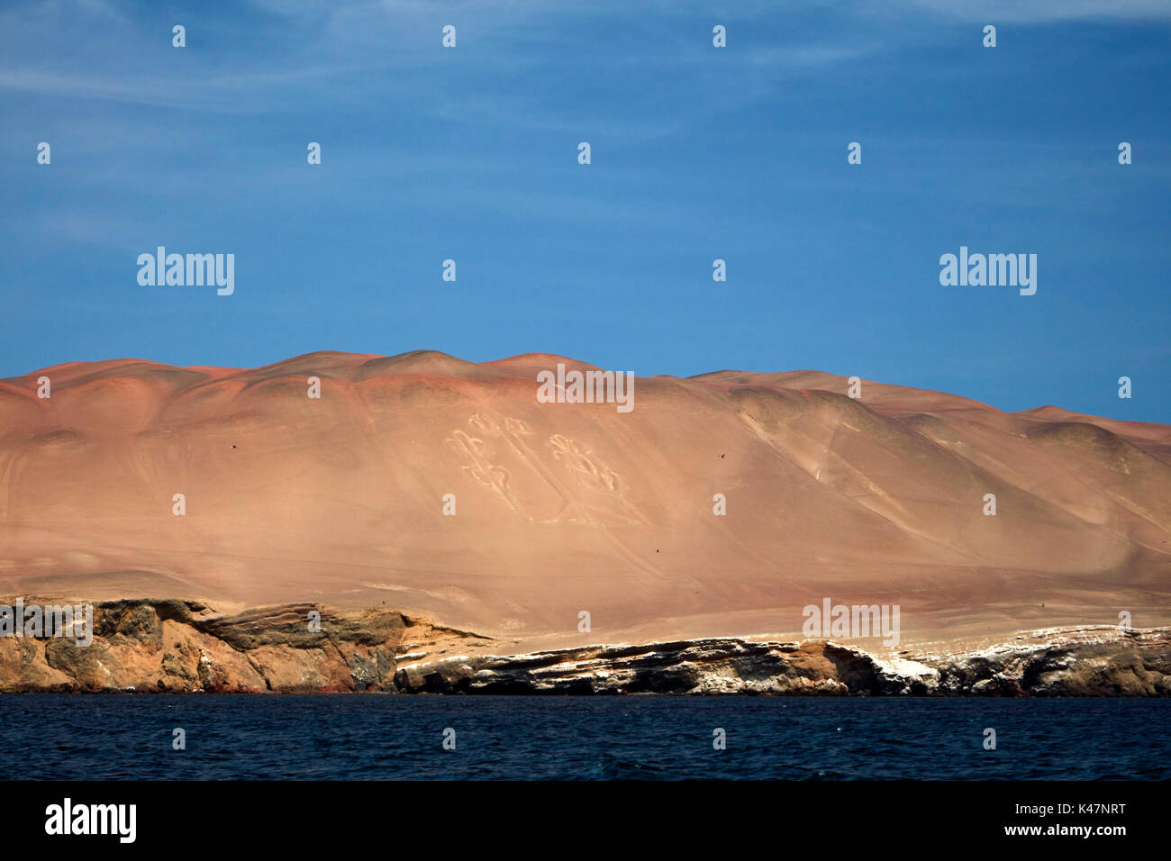 Candelabra Geoglyph, Paracas Peninsula, Paracas National Reserve, Pisco