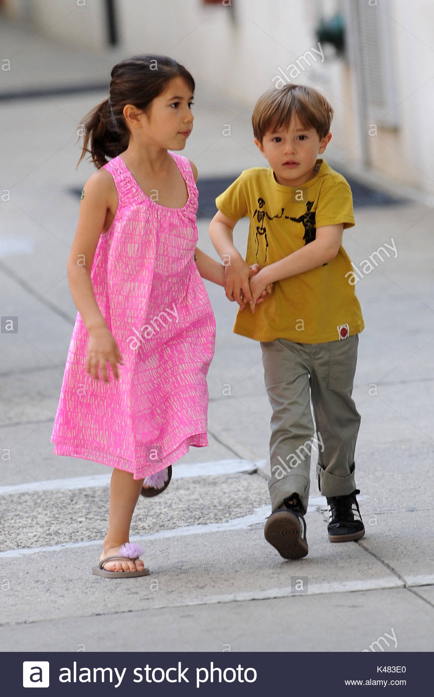 Romy Lauer and Thijs Lauer. Matt Lauer takes his his children to a