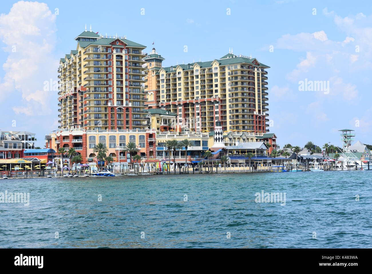 Harborwalk Destin Florida Stock Photo