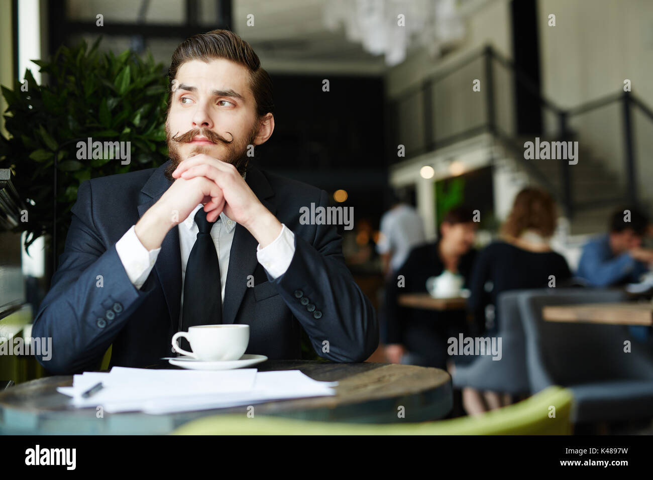 Break in cafe Stock Photo