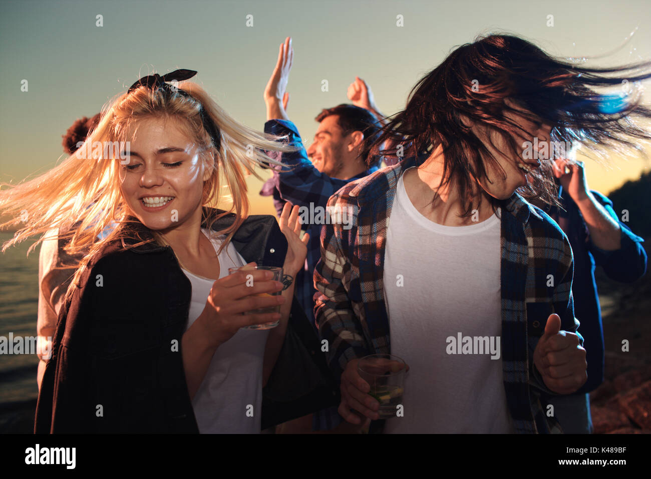 Man woman party shaking hi-res stock photography and images - Alamy