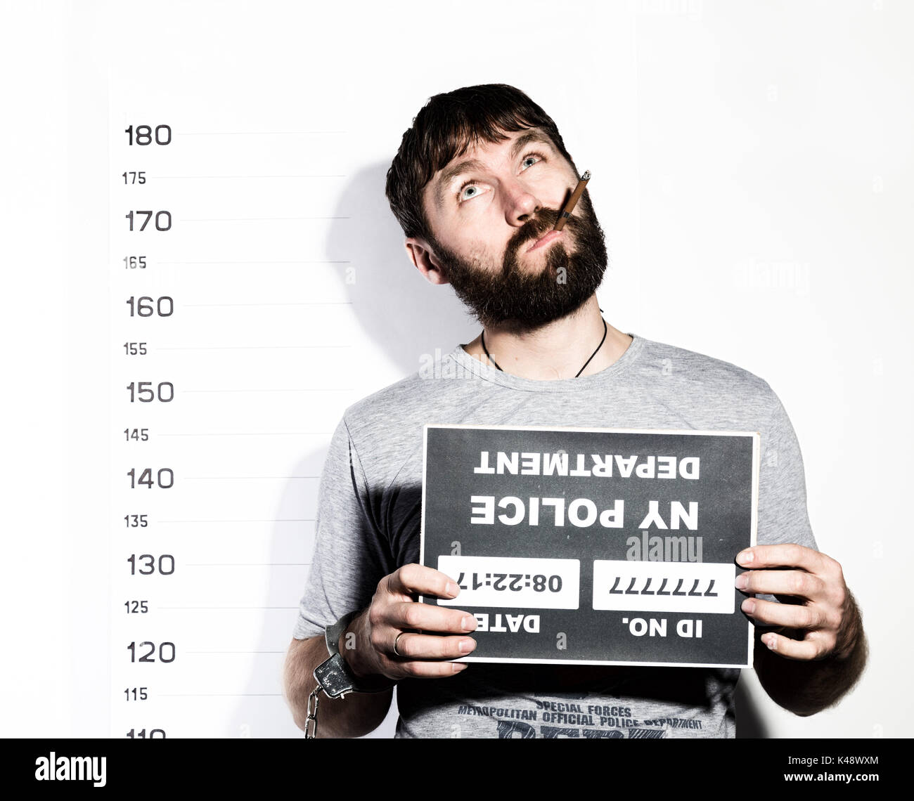 Police mugshot woman hi-res stock photography and images - Alamy