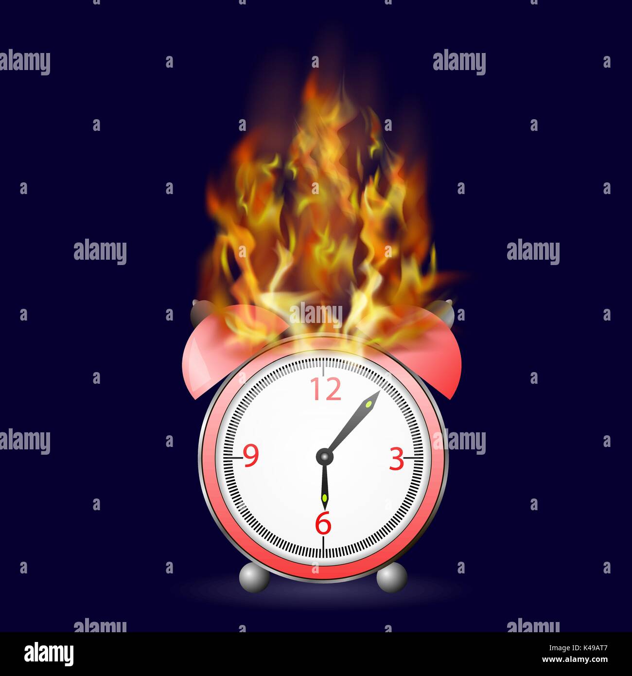 Горячие часы. Пунктуальность. Успеть вовремя. Горящий будильник. Горящие часы акция.