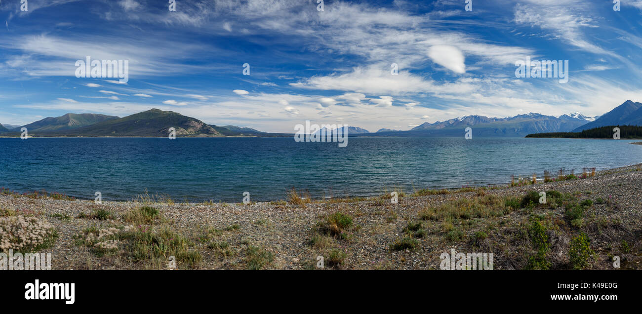 Kluane Lake, Destruction Bay, Yukon Territory, Canada, Along the Alaska