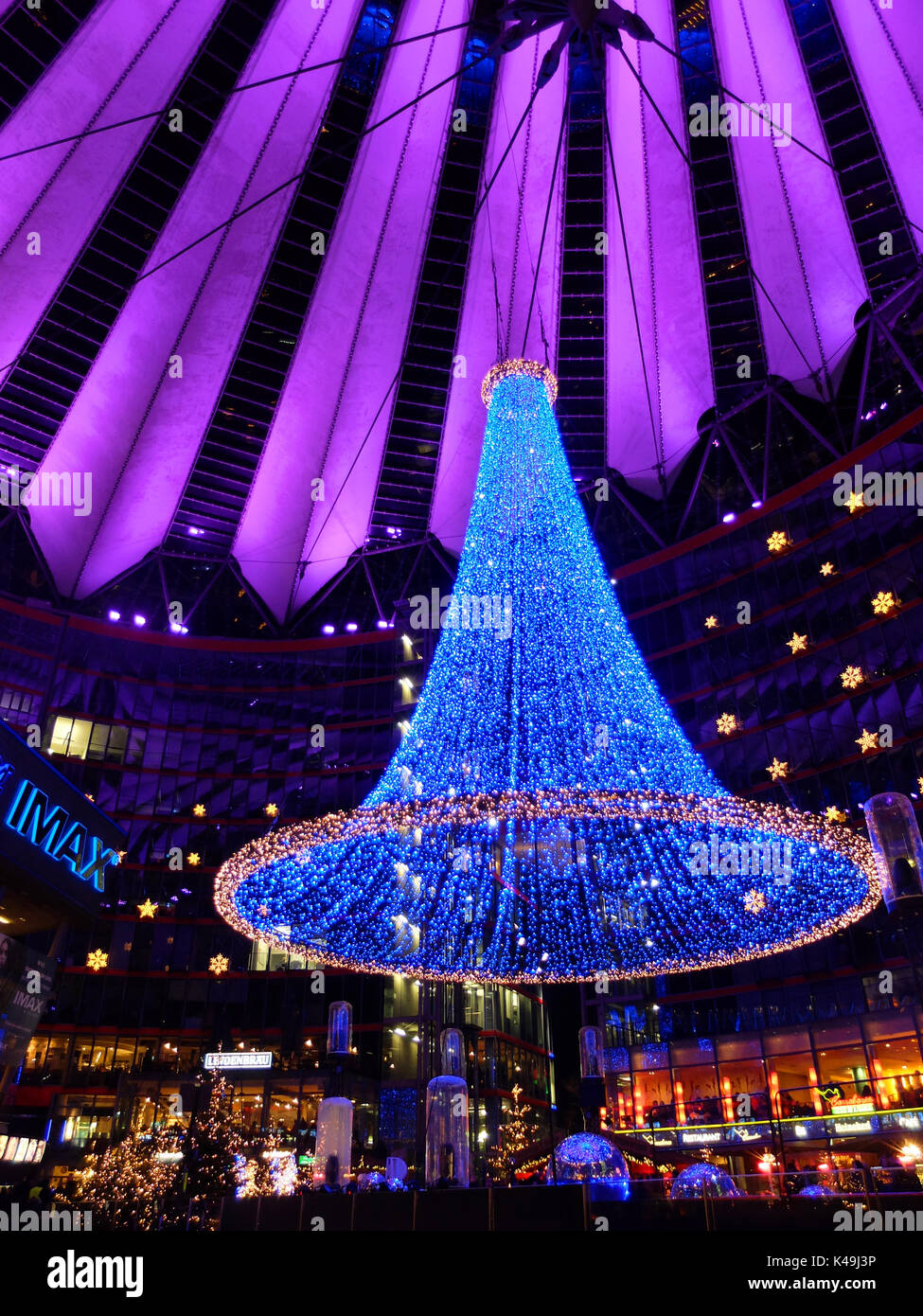 Christmas Lights In Berlin Stock Photo