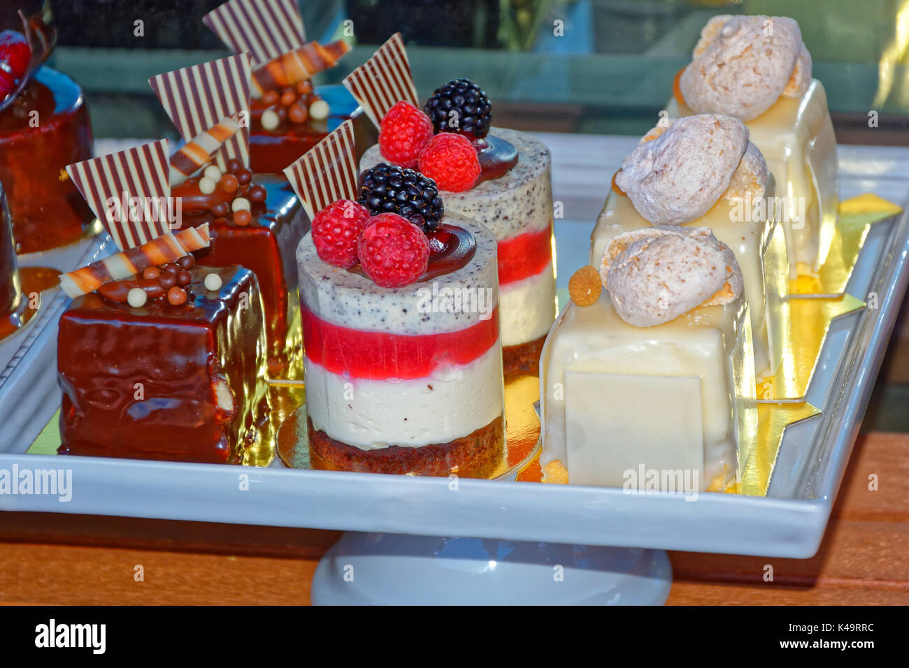 Fine Patisserie Tartlets Stock Photo - Alamy
