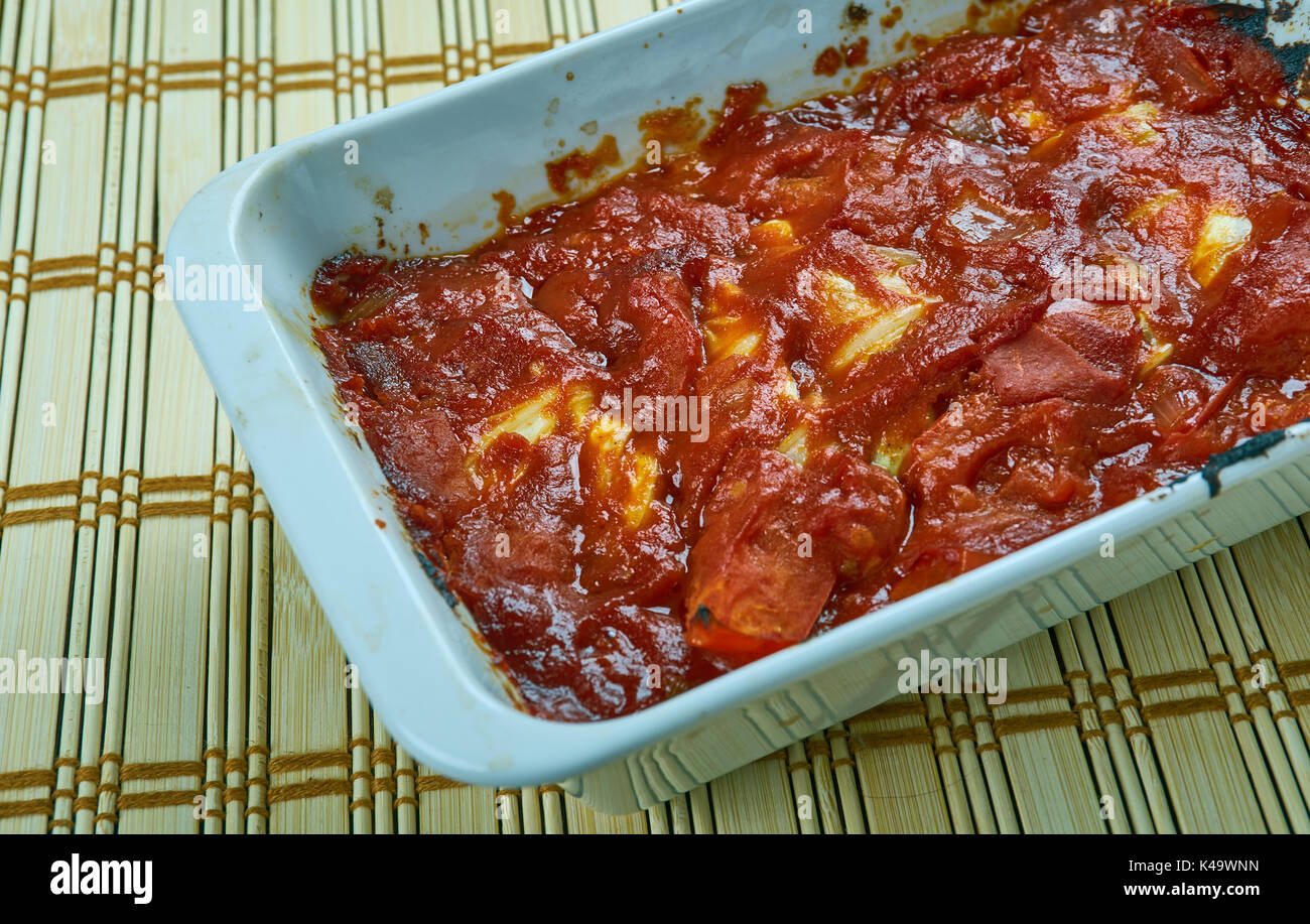 Turkish Cabbage Rolls with Yoghurt Sauce with Tomato Basil Marinara